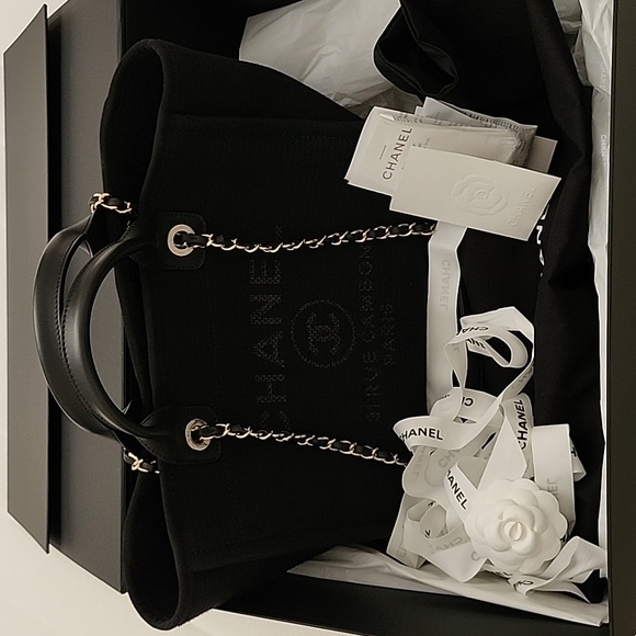 Chanel deauville shopping tote small - Picture 12 of 14
